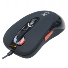 Mouse A4tech X-705K Oscar Gaming USB optic Black (X-705K), wired cu 5 butoane (buton 3Xfire) si 1 rotita scroll, rezolutie 1000-2000dpi ajustabila si Full Speed 1000Hz