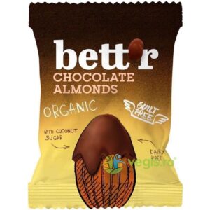 Migdale Invelite in Ciocolata fara Gluten Ecologice/Bio 40g