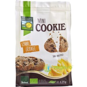 Mini Biscuiti cu Ciocolata si Portocale Vegani Ecologici/Bio 125g