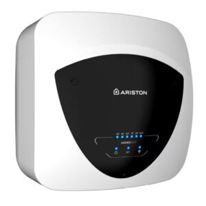 Boiler electric Ariston Andris Elite WiFi 15U/5 EU 15l 1200W butoane soft touch control vocal clasa energetica A Montare sub chiuveta 360x360x346mm Alb
