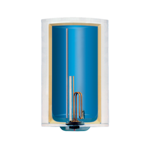 Boiler electric Fornello Titanium Plus SLIM 30 litri 1500 watt reglaj extern al temperaturii emailat cu titan diametru 360 mm supapa de siguranta