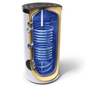 Boiler termoelectric Fornello Optima EV 10/7 S2 300 Litri cu 2 serpentine montaj pe sol kit siguranta inclus