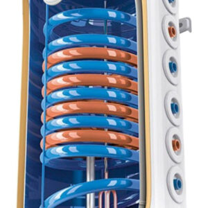 Boiler termoelectric cu 2 serpentine Fornello Optima GCV7/4S 1204420 D09 TRP2 2S120 Litri 2000 watt reglaj extern al temperaturii poliuretan expandat