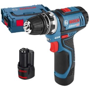 GSR 12V-15 FC - Masina de gaurit si insurubat cu 2 acumulatori, Li-Ion, 12 V, 2 Ah, 30 Nm, mandrina detasabila, led iluminare, valiza speciala