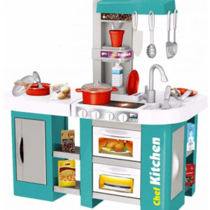 Bucatarie de jucarie Kitchen Talented Chef, Verde, Dimensiune: 72,5 cm x 61 cm x 33 cm.