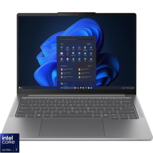 Laptop Lenovo 14'' IdeaPad Pro 5 14IAH10, 2.8K OLED 120Hz VRR, Procesor Intel® Core™ Ultra 7 255H (24M Cache, up to 5.10 GHz), 24GB LPDDR5X, 1TB SSD, Intel Arc 140T, Win 11 Pro, Luna Grey