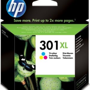 Cartus cerneala Original HP Tri-color 301XL w.Vivera ink, compatibil DJ1000/1050/1055/2050/3050, 330pag (CH564EE)