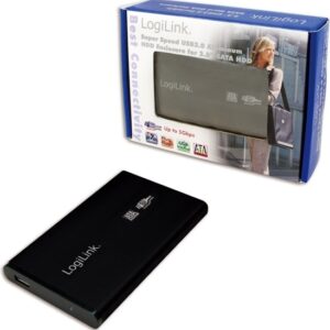 HDD Enclosure 2.5" SATA Logilink USB 3.0, aluminiu, Black (UA0106)