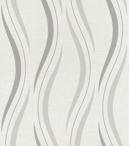 Tapet model abstract in nuante de gri pe fundal bej D476514E