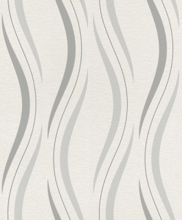 Tapet model abstract in nuante de gri pe fundal bej D476514E