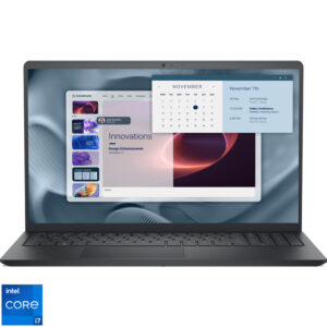 Laptop DELL 15.6'' Pro 15 Essential PV15250, FHD 120Hz, Procesor Intel® Core™ i7-1355U (12M Cache, up to 5.00 GHz), 16GB DDR5, 512GB SSD, Intel Integrated Graphics, Linux, Carbon Black, 3Yr ProSupport