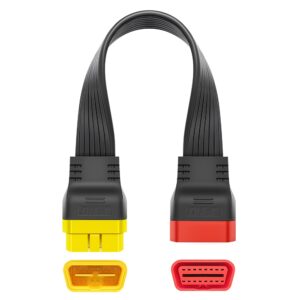 Cablu extensie OBDII JFIND JF36, 16 pini, 36cm, transmisie rapida, compatibil 12V/24V, impermeabil, rezistent la temperaturi extreme