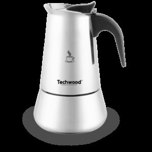 Cafetiera moka pentru aragaz Techwood TCA-112i, 12 cesti, inox, toate tipurile de sursa de caldura