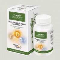 Calciu si magneziu organic cu vitamina d 60cpr DACIA PLANT