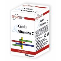 Calciu & vitamina c 30cps FARMACLASS