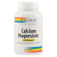 Calcium magnesium with vitamin d 90cps SOLARAY