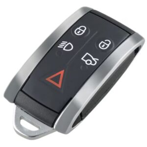 Carcasa Cheie Auto Jaguar cu 5 butoane, Compatibila modelele Jaguar XF, XFR, XK, XKR, X-Type, S-Type, 2006-2015