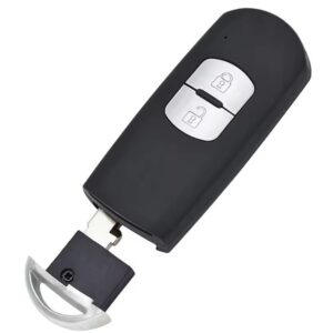 Carcasa cheie auto pentru Mazda 2 butoane, compatibila cu modelele Mazda 2, 3, 5, 6, CX-3, CX-5, CX-7, CX-9, 2013-2019, Lamela canelura dreapta