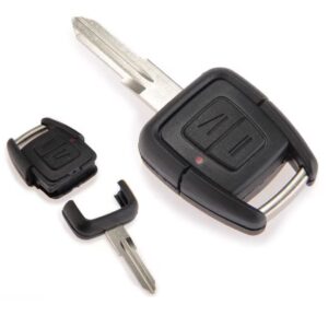 Carcasa cheie auto Techstar cu 2 butoane si lama pe stanga – compatibila Opel si Vauxhall Astra, Corsa, Meriva, Zafira