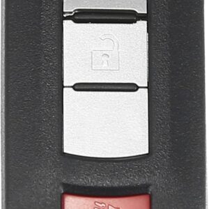 Carcasa Cheie Auto Techstar cu 3 butoane, Compatibila Mitsubishi Outlander 2010–2018, Lancer 2008–2016