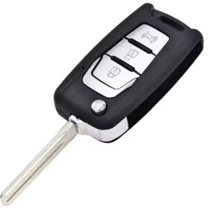 Carcasa cheie auto Techstar flip cu 3 butoane compatibila SsangYong Korando C200 – lama TOY48