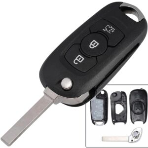 Carcasa Cheie Auto Techstar tip Flip cu 3 Butoane si Lama HU100 pentru Opel Astra K 2015-2019