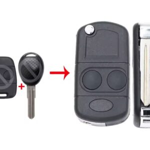 Carcasa Cheie Auto tip Briceag compatibila cu Land Rover Freelander, Transformare din Cheia Normala
