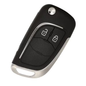 Carcasa Cheie Auto tip Briceag Techstar pentru Opel, Vauxhall, Chevrolet – 2 Butoane, Elemente Cromate