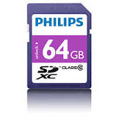 Card memorie PHILIPS SDXC FM64SD55B/10, 64GB, CLASS 10