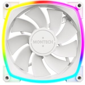 Ventilator Montech RX120 PWM Reversed 120mm ARGB White