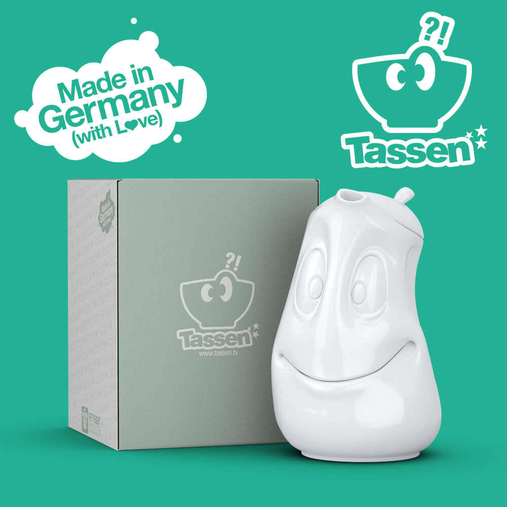 Ceainic din Portelan alb cu Expresie (1200ml.)