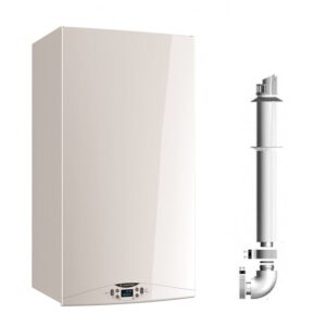 Centrala Ariston HS Premium 24 kw centrala pe gaz in condensare kit de evacuare inclus si Salus IT500 wifi termostat ambient cu control prin internet