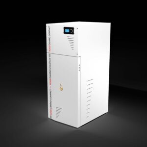 Centrala termica compacta pe peleti Fornello Rossi Camino Compact 25 kw pompa de circulatie vas expansiune tiraj fortat curatare manuala a arzatorului si a drumurilor de fum Ecodesign A+