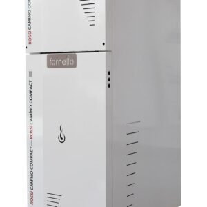Pachet control de la distanta Centrala termica compacta pe peleti Fornello Rossi Camino Compact 25 kw pompa vas expansiune tiraj fortat arzator inox si termostat Wi-Fi Salus IT 500