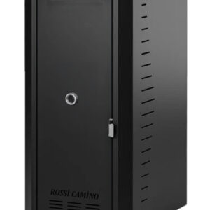 Pachet control de la distanta Centrala termica pe peleti Fornello Rossi B Black 25 kw pompa de circulatie vas expansiune tiraj fortat curatare facila a drumurilor de fum Ecodesign A+ si termostat Salus IT500