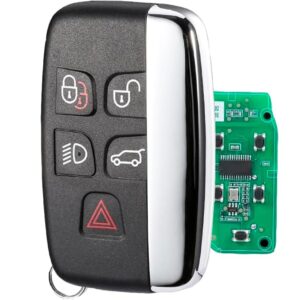 Cheie Auto Completa Programabila 433MHz, cu 5 butoane, cip PCF7945, compatibila Land Rover Discovery, Freelander, Range Rover, Evoque, Jaguar F-Pace, XF – FCCID: KOBJTF10A