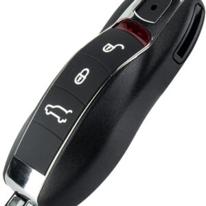 Cheie Auto Completa Programabila, compatibila Porsche Cayenne, 911, Boxster – 3 butoane, FCC KR55WK50138 / KR55WK50136, cu cip si baterie