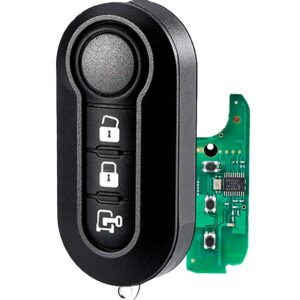 Cheie Auto Completa Programabila, cu telecomanda 433MHz, 3 butoane, cip PCF7946, sistem Marelli – compatibila Fiat Ducato, 500L, Doblo, Panda, Citroen Relay, Jumper, Peugeot Boxer, Iveco, Ford Ka, Opel Combo