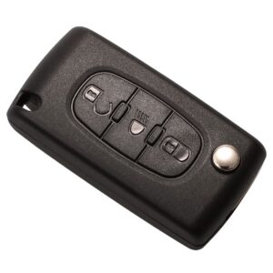 Cheie Auto Completa tip Briceag cu 3 butoane, Compatibila Citroen si Peugeot, include Telecomanda 433 MHz si cip ID46, cod CE0536