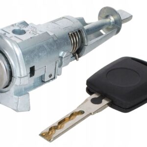 Cilindru Incuietoare Usa Auto Techstar, Compatibil Skoda Octavia 2 2004-2013, Finisaj Argintiu, Echiv OE 1Z0837167, usa stanga