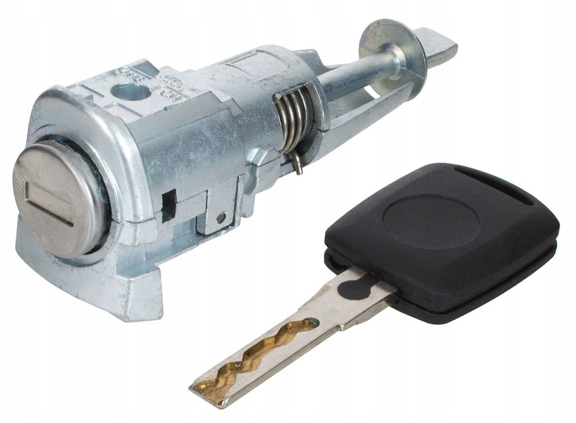 Cilindru Incuietoare Usa Auto Techstar, Compatibil Skoda Octavia 2 2004-2013, Finisaj Argintiu, Echiv OE 1Z0837167, usa stanga