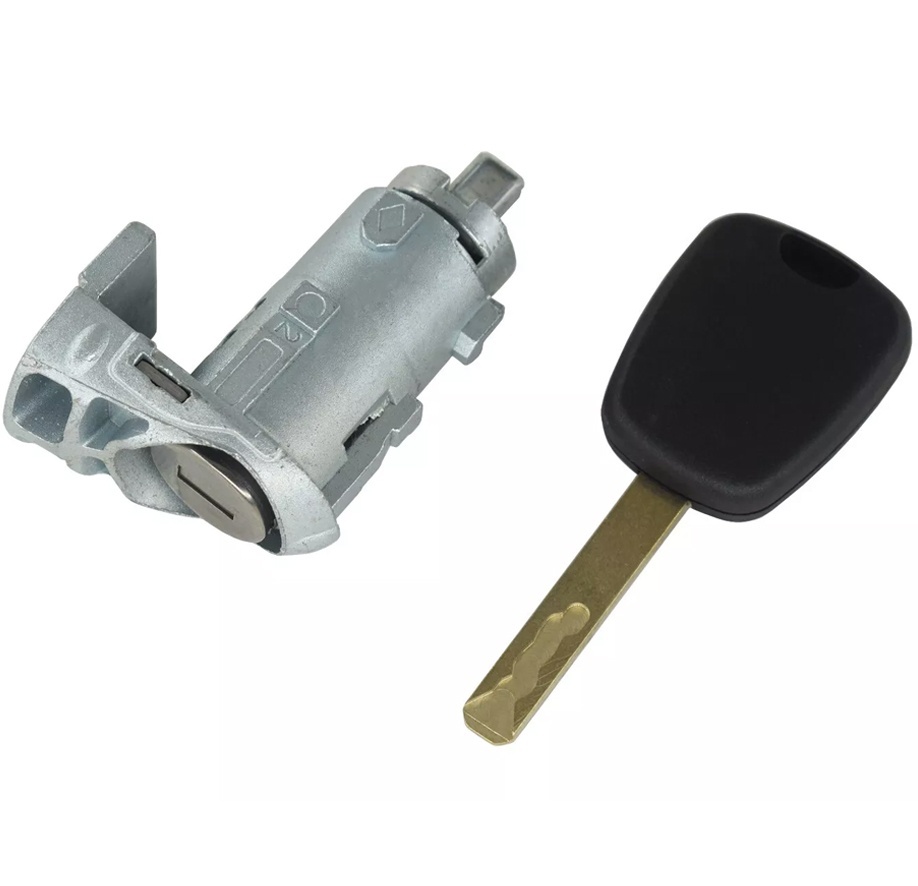 Cilindru incuietoare usa stanga fata cu 1 cheie compatibila cu Renault Clio III, Trafic III, Master III, Kangoo | Echiv OE 7701209836