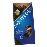 Ciocolata amaruie fara zahar monteoro 90gr SLY NUTRITIA