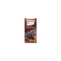 Ciocolata neagra cu bucati cacao 75gr TORRAS