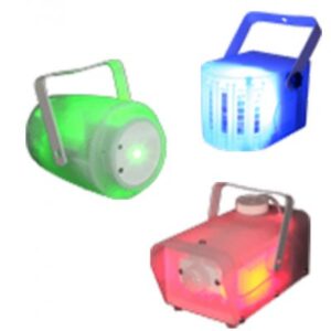 Set 3 efecte LED, masina FUM/LASER/ efect RGBW Ibiza Light CLEAR-PACK