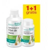 Concentrat de otet de mere - pachet promotional 1+1 120cps ROTTA NATURA