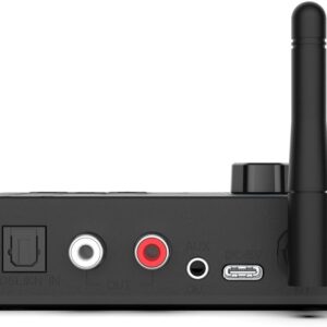 Convertor Audio Digital la Analog Techstar® DAC 192KHz cu Bluetooth 5.4 și Telecomanda, Intrari Optice, Iesiri RCA și Jack 3.5mm