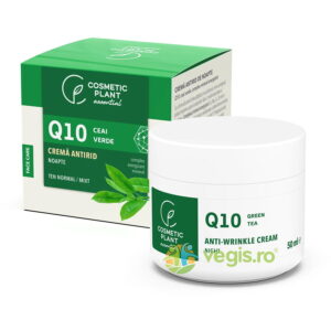 Crema Antirid Noapte Q10 si Ceai Verde Mineral 50ml