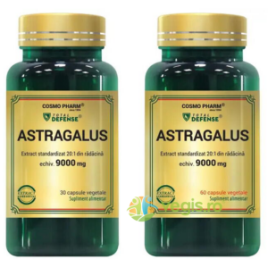Pachet Astragalus Extract 450mg Echivalent 9000mg 60cps+30cps