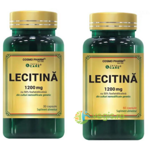 Pachet Lecitina 1200mg 60cps + 30cps